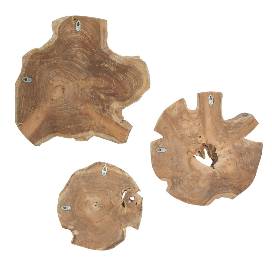 KALANI BLEACHED WOOD WALL DECOR SET