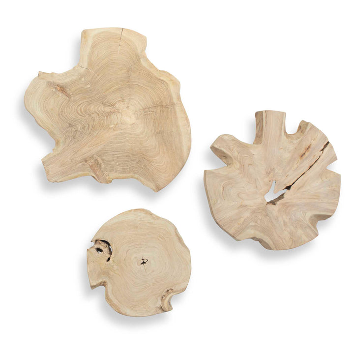 KALANI BLEACHED WOOD WALL DECOR SET
