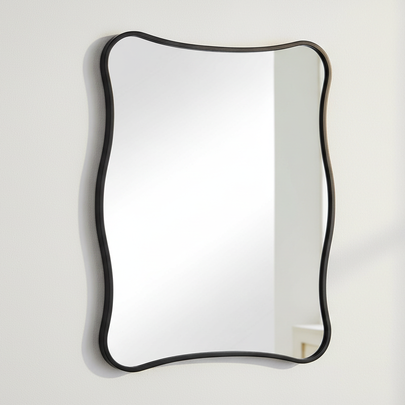 PAVIA BLACK VANITY MIRROR