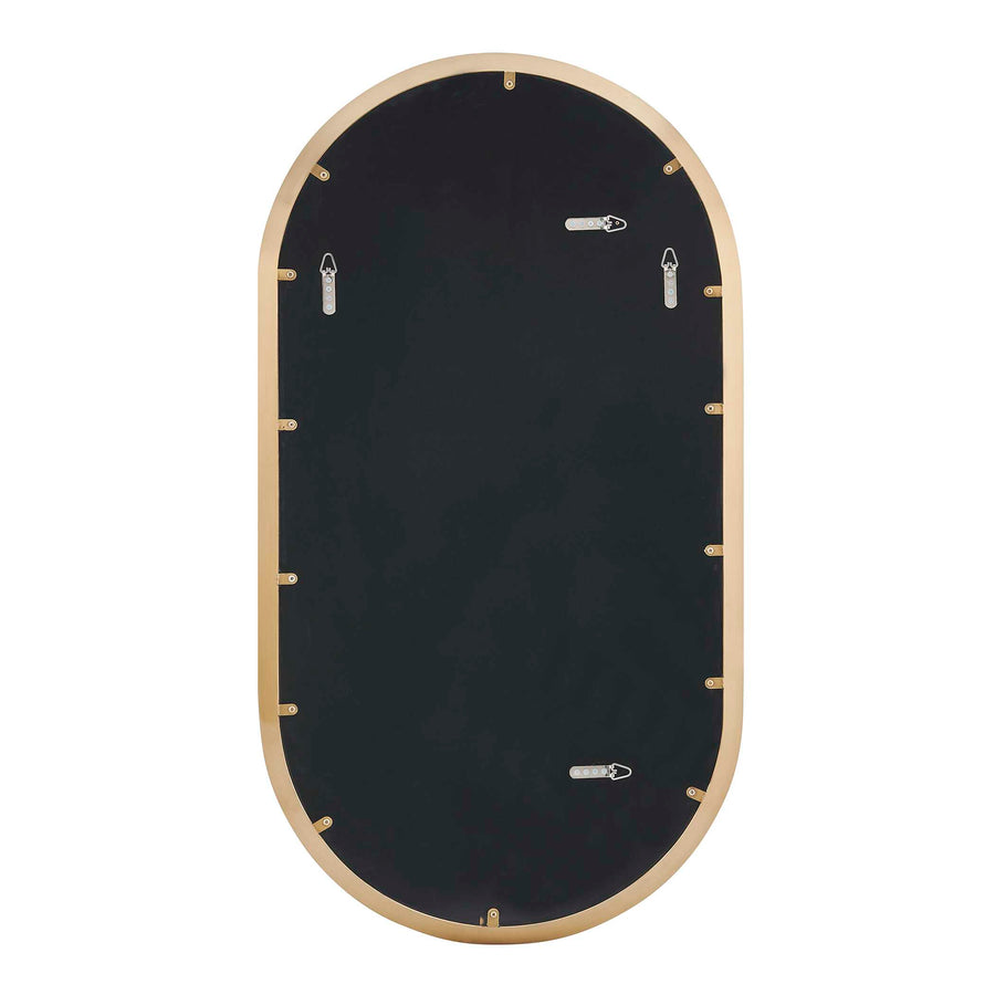 TORRADO OVAL BRASS VANITY MIRROR