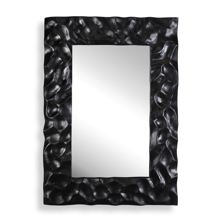 MALOSI BLACK SUAR WOOD CARVED MIRROR