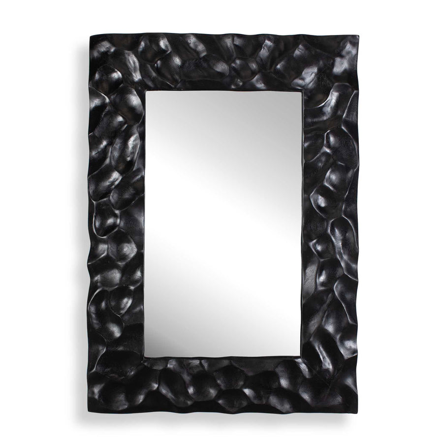 MALOSI BLACK SUAR WOOD CARVED MIRROR