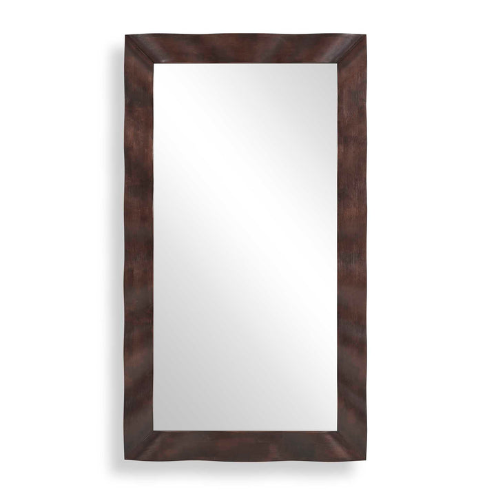 WRINKLE WAVY WOOD MIRROR