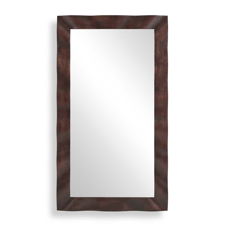 WRINKLE WAVY WOOD MIRROR