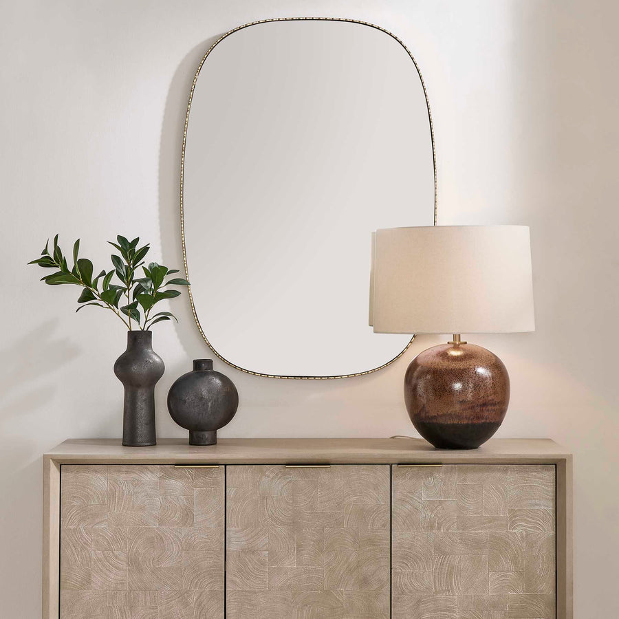 NIDIA ANTIQUE GOLD MIRROR