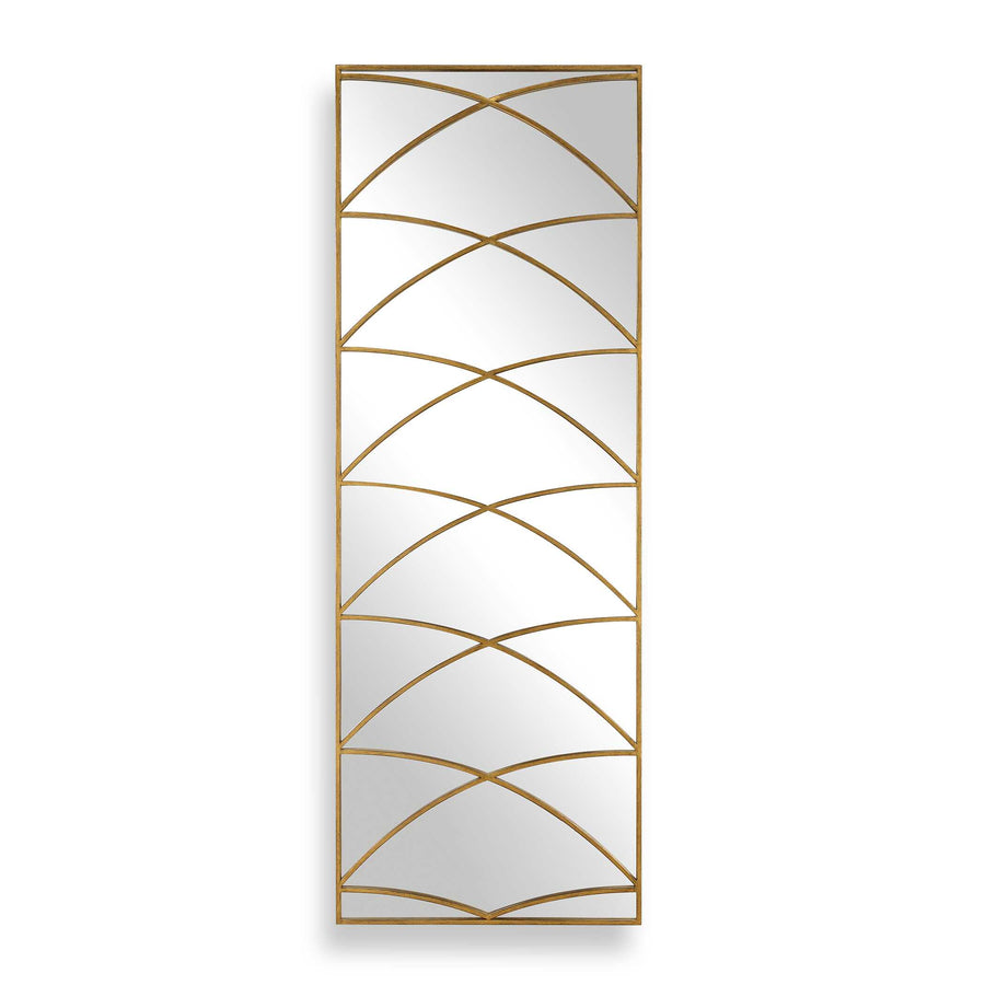 CROSSED UP GOLD FULL LENGTH MIRROR