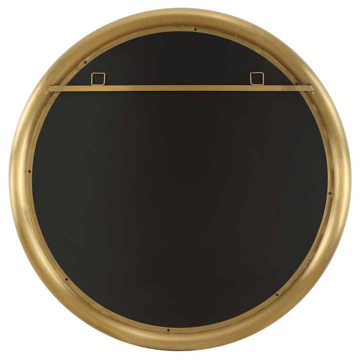 ATKINSON MODERN BRASS ROUND MIRROR