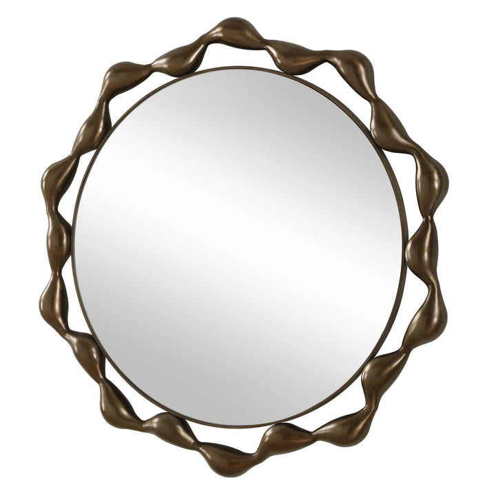 REMOLINO ROUND BRONZE MIRROR