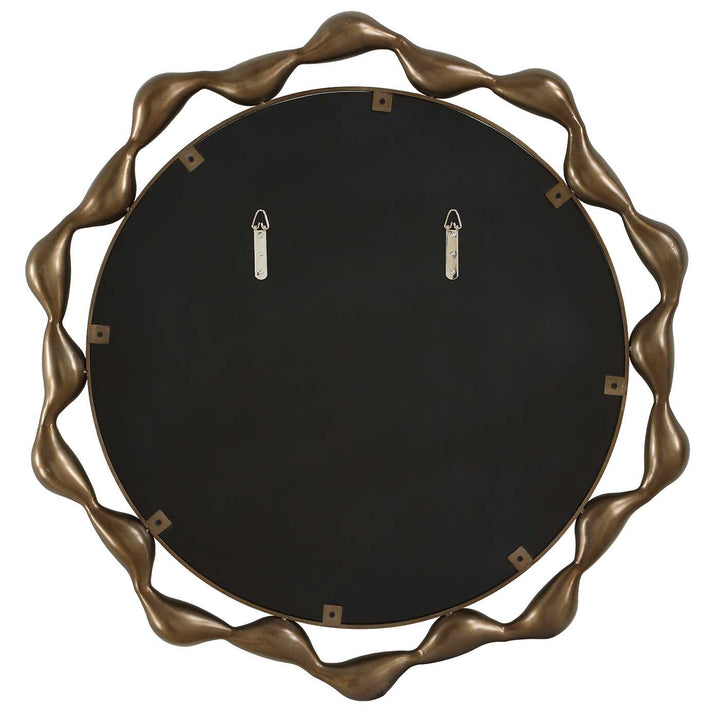 REMOLINO ROUND BRONZE MIRROR