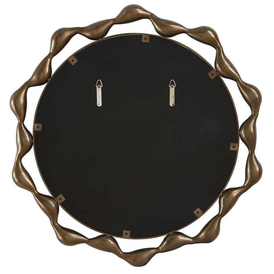 REMOLINO ROUND BRONZE MIRROR