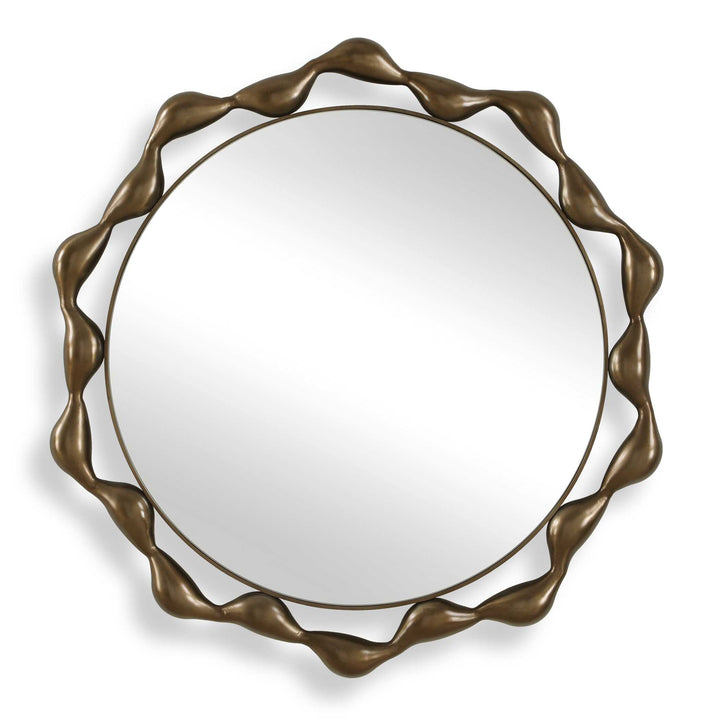 REMOLINO ROUND BRONZE MIRROR