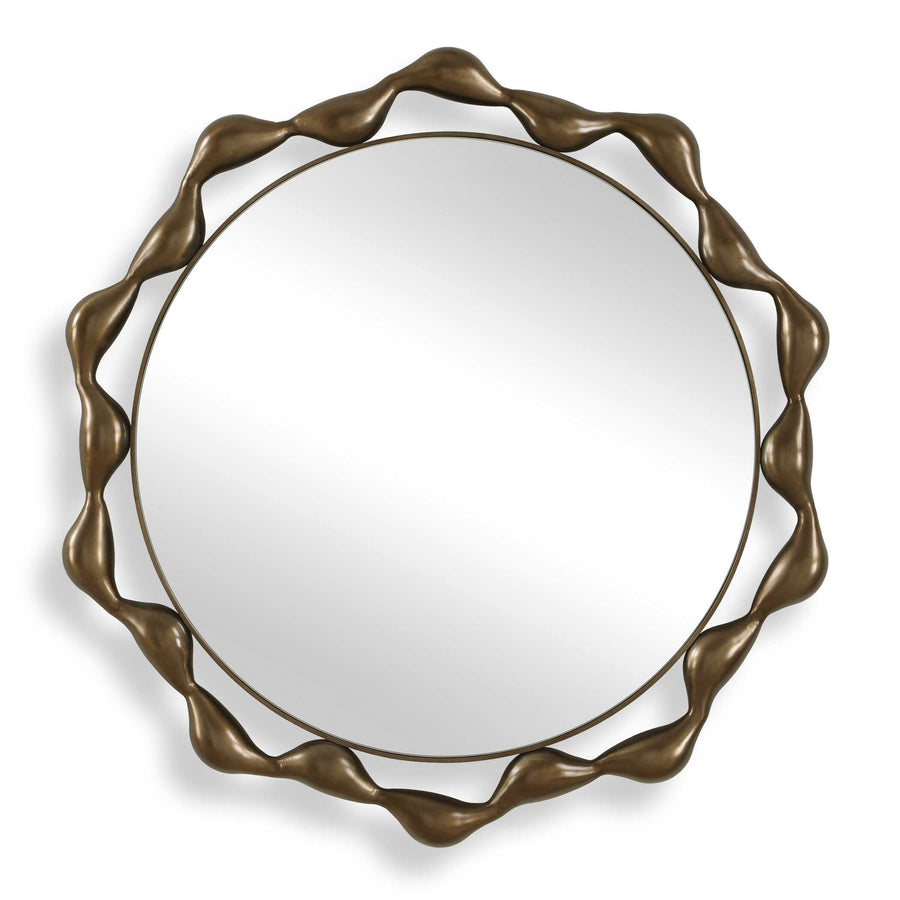 REMOLINO ROUND BRONZE MIRROR