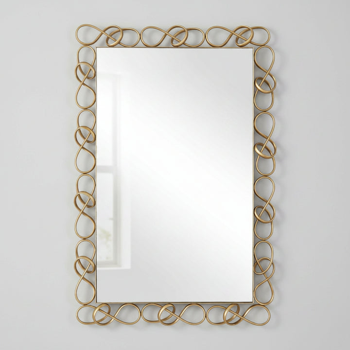 TWIST IT ANTIQUE BRASS MIRROR
