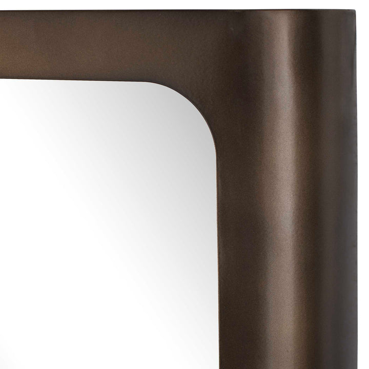 FISCHER CURVED EDGE BRONZE VANITY MIRROR