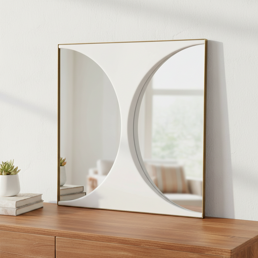 NEW MOON MIRRORED WALL TILE