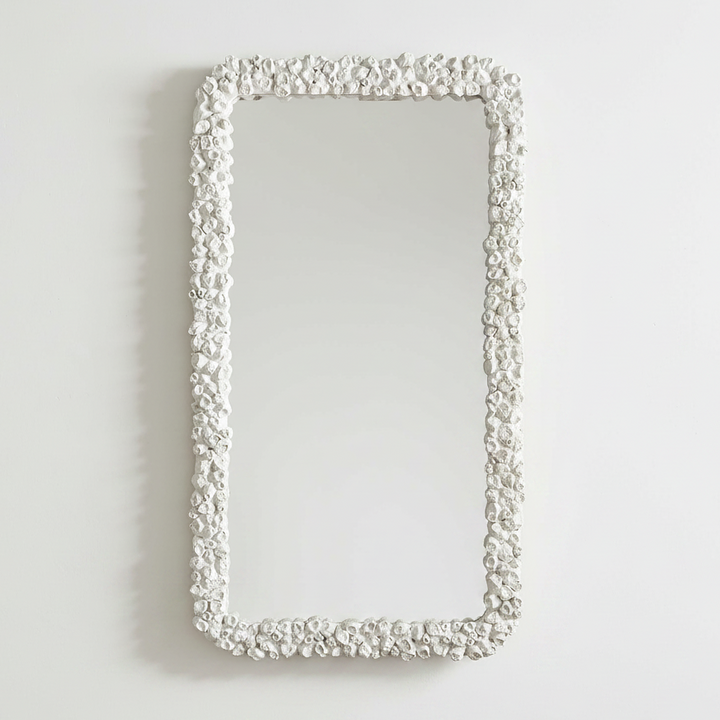WHITE BARNACLE MIRROR