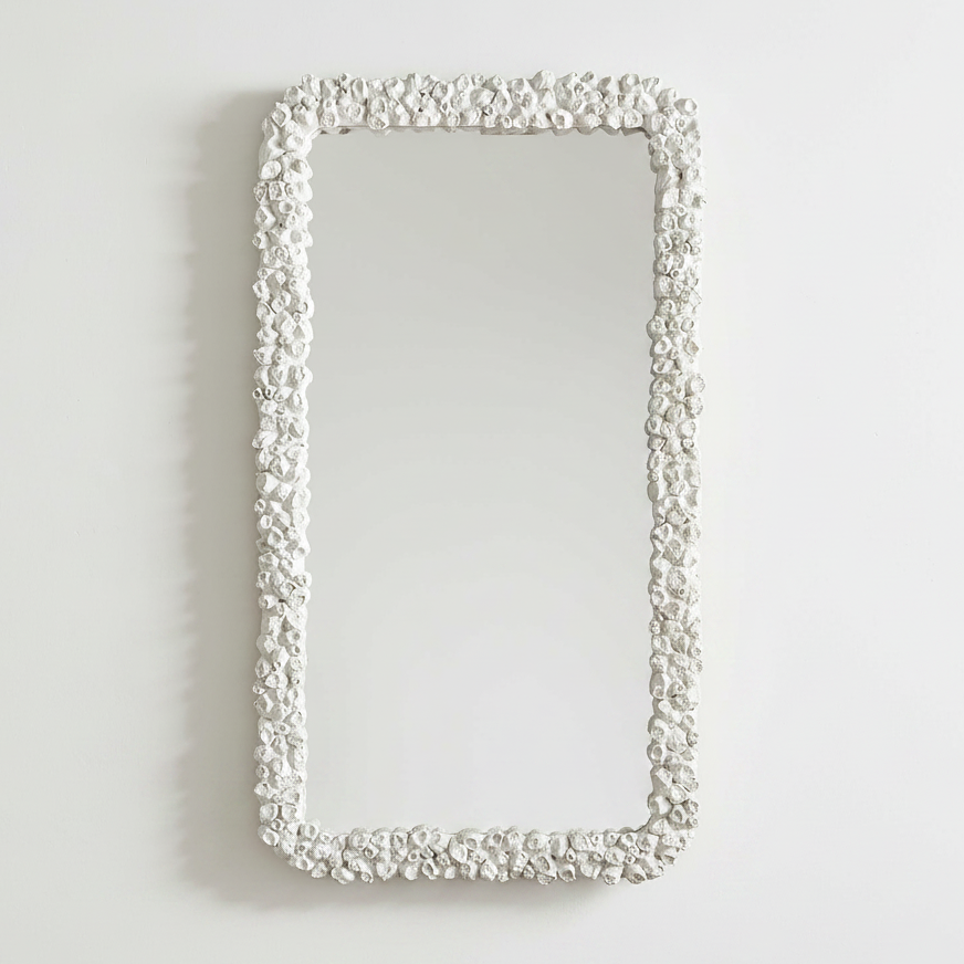 WHITE BARNACLE MIRROR