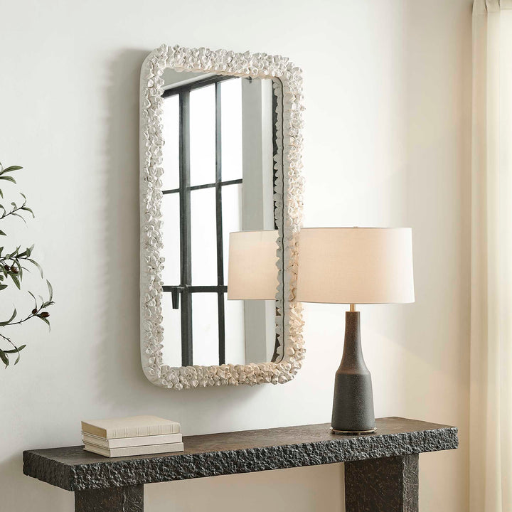 WHITE BARNACLE MIRROR