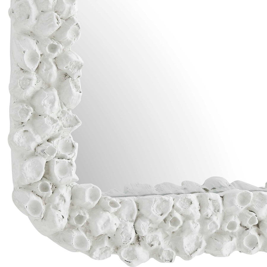 WHITE BARNACLE MIRROR