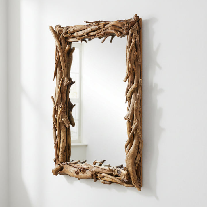 ROOTED DRIFTWOOD MIRROR