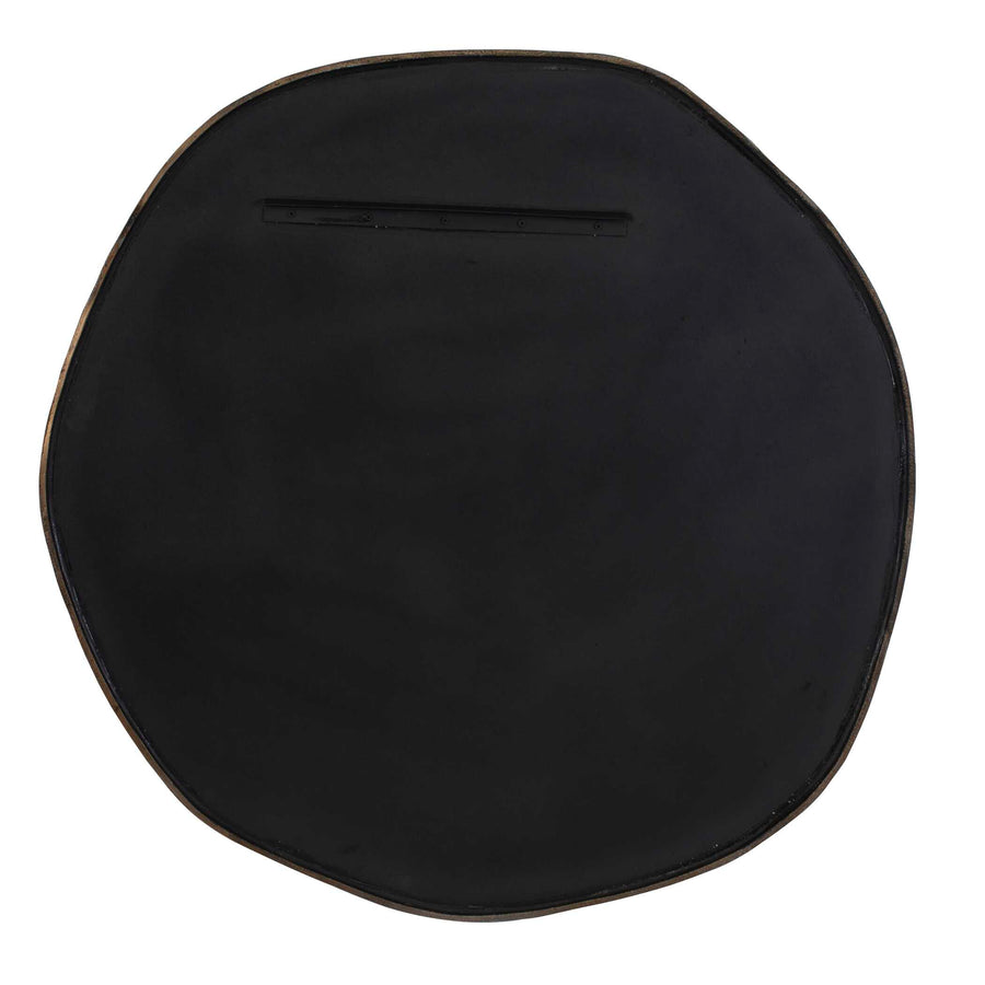 AMBROSE ANTIQUE BRASS ROUND MIRROR
