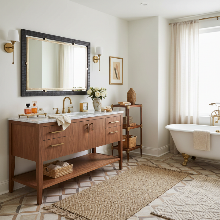 GUERRA BRONZE VANITY MIRROR