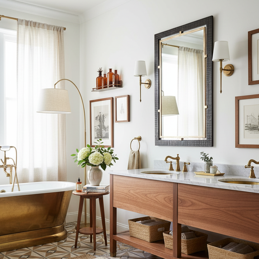 GUERRA BRONZE VANITY MIRROR
