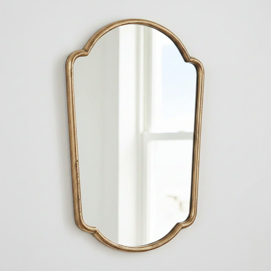 NAOMI ANTIQUE BRASS VANITY MIRROR