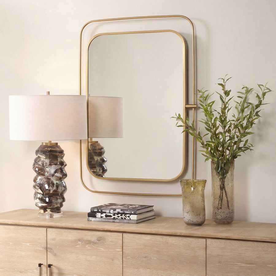 MORENI BRASS VANITY MIRROR
