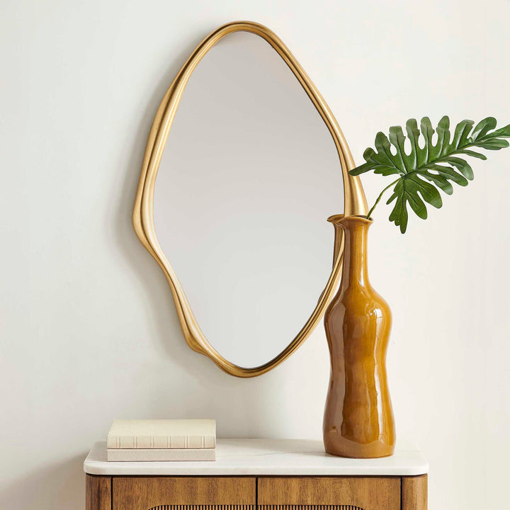 ASTER ABSTRACT GOLD VANITY MIRROR