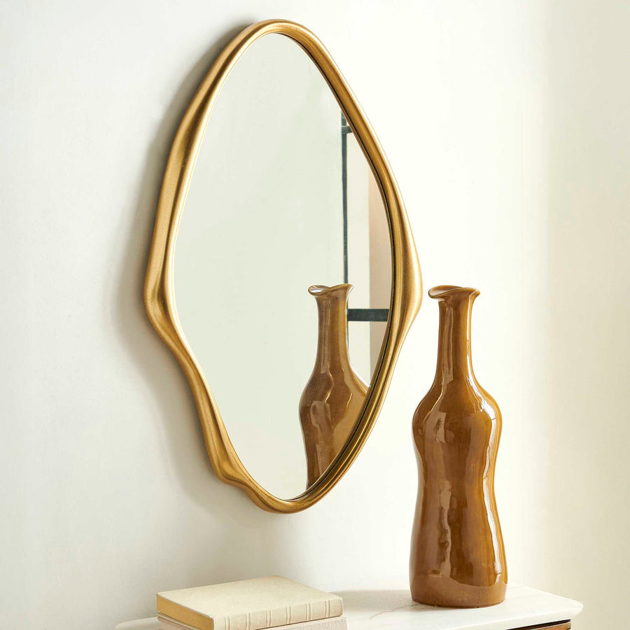 ASTER ABSTRACT GOLD VANITY MIRROR