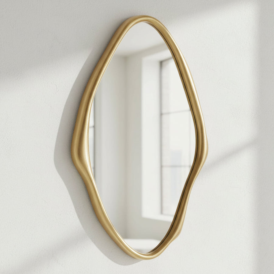 ASTER ABSTRACT GOLD VANITY MIRROR