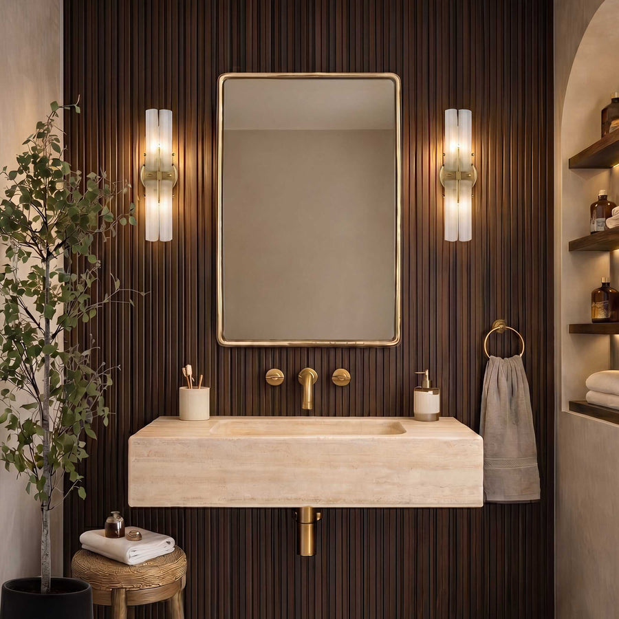 BURTON BRASS VANITY MIRROR