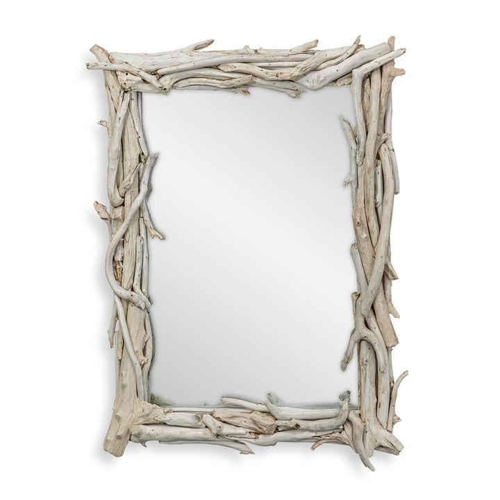 ROOTED BLEACHED DRIFTWOOD MIRROR