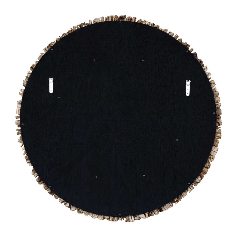 MORINGA BRANCH ROUND MIRROR