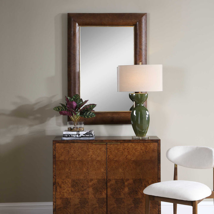 DONOVAN WALNUT BURL MIRROR