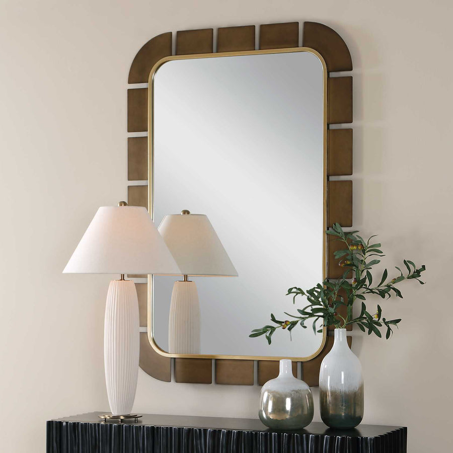 SEGMENT DARK BRONZE MIRROR