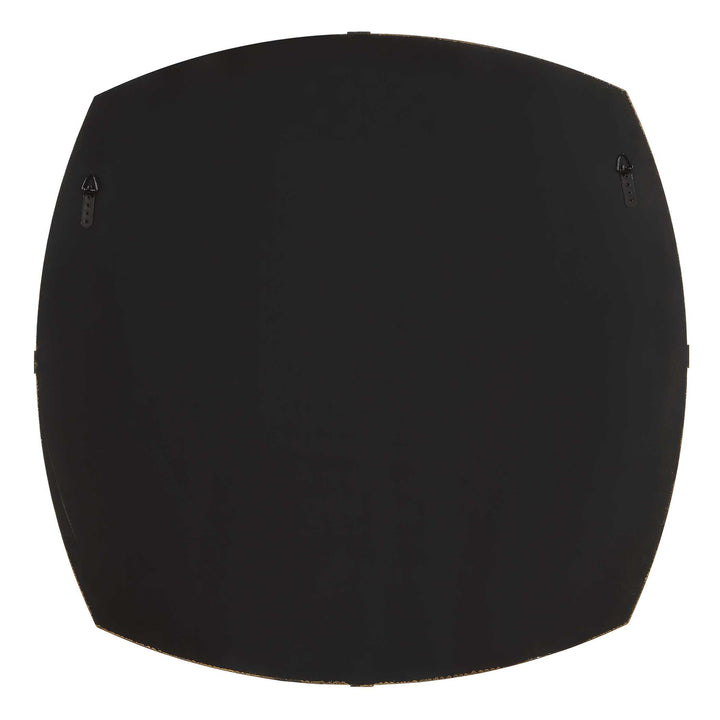 ESTELLA WHITE GLASS ROUND MIRROR