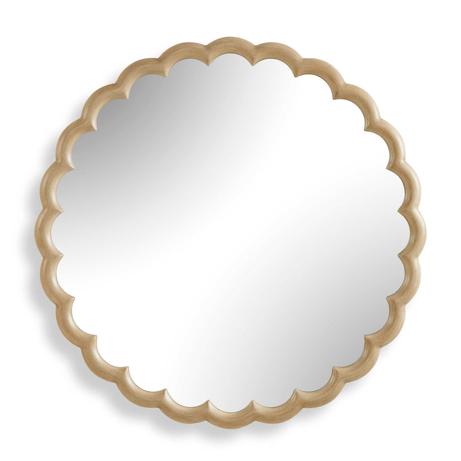CERRITO SCALLOPED ROUND MIRROR