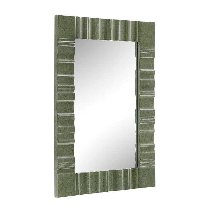 QUINCEY OLIVE GREEN MIRROR