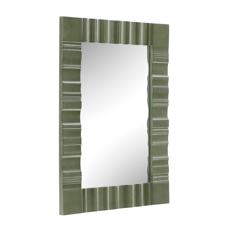 QUINCEY OLIVE GREEN MIRROR