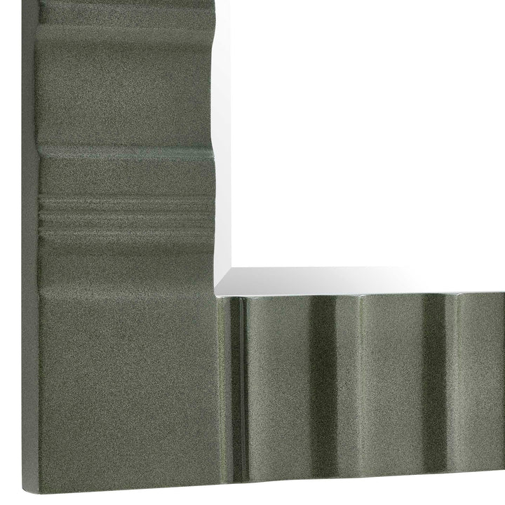QUINCEY OLIVE GREEN MIRROR