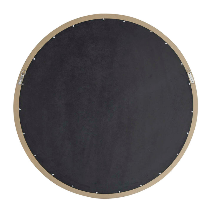 LANDRY CERUSED LT. WOOD ROUND MIRROR