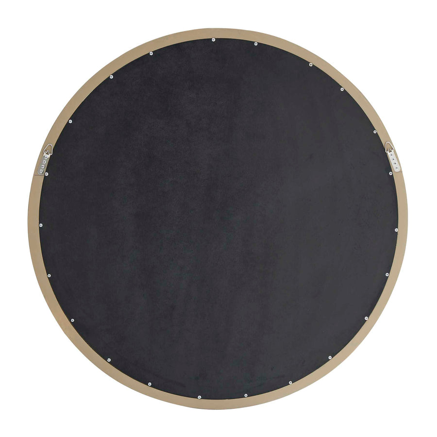 LANDRY CERUSED LT. WOOD ROUND MIRROR