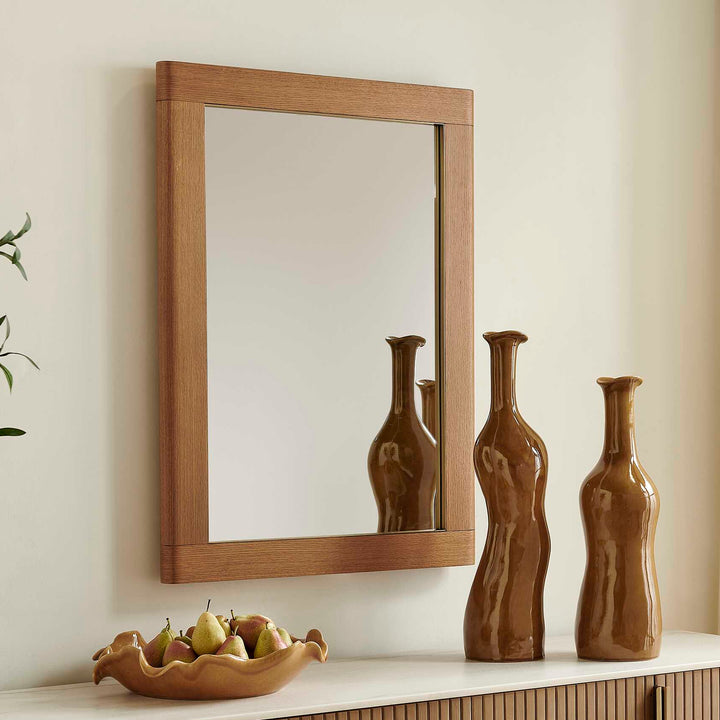 BISHOP GUNSTOCK OAK MIRROR