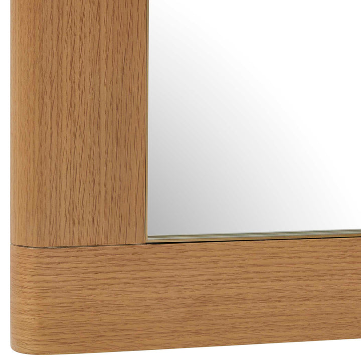 BISHOP GUNSTOCK OAK MIRROR