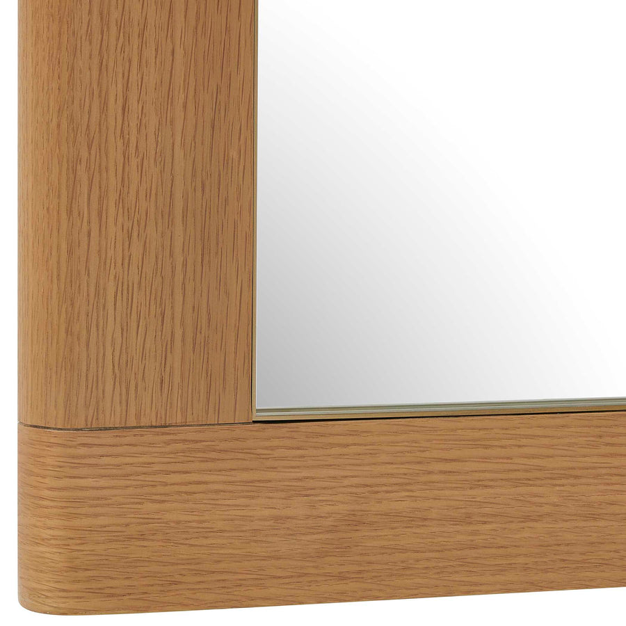BISHOP GUNSTOCK OAK MIRROR