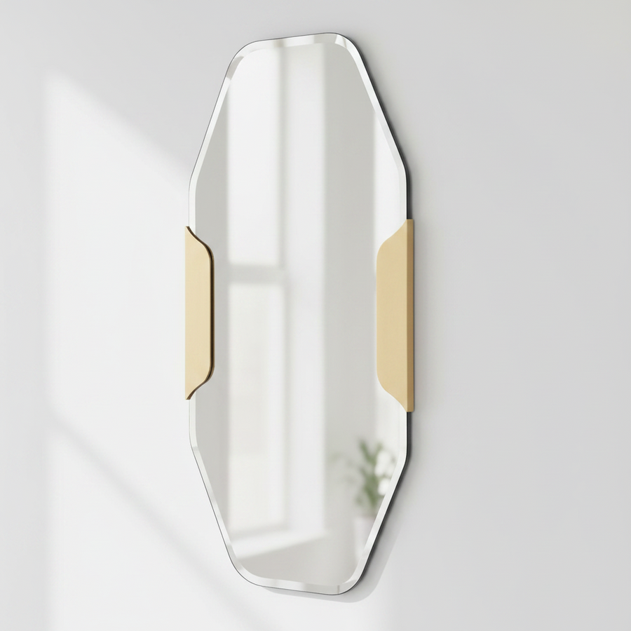 MAKARI ANTIQUE BRASS VANITY MIRROR