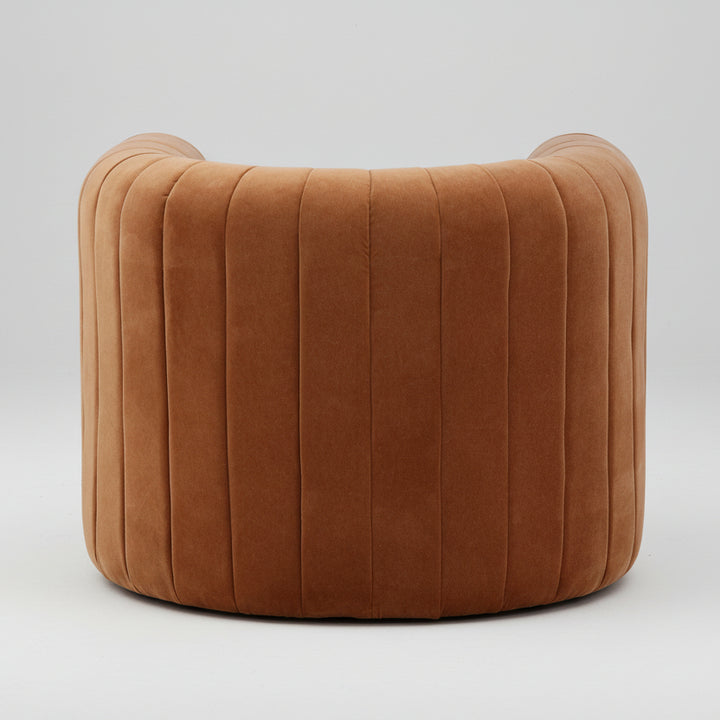 MOANA VELVET UPHOLSTERED ARM CHAIR