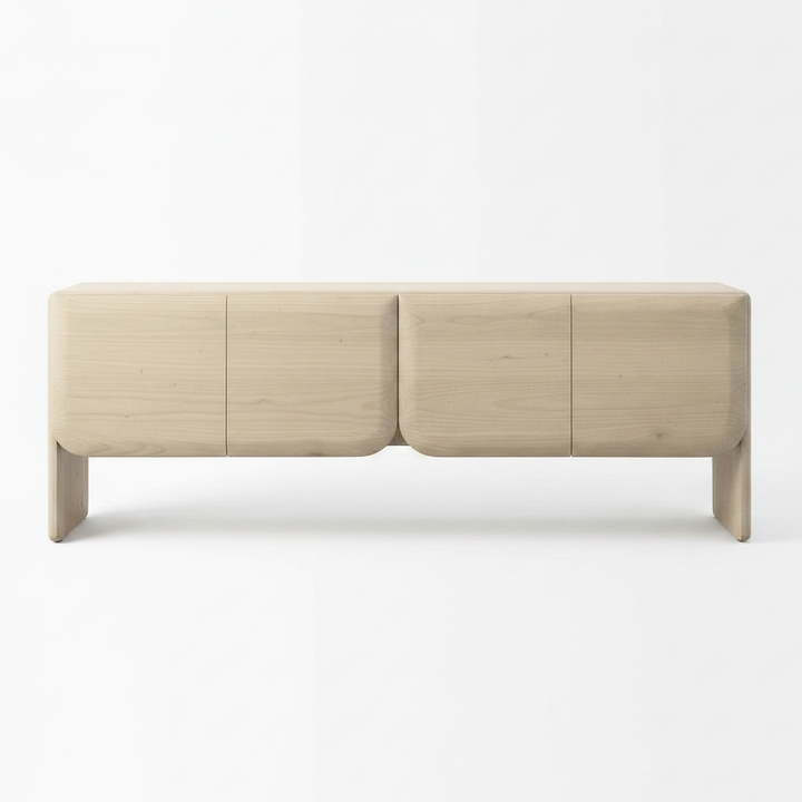 MODESTO BLEACHED WOOD MEDIA CONSOLE